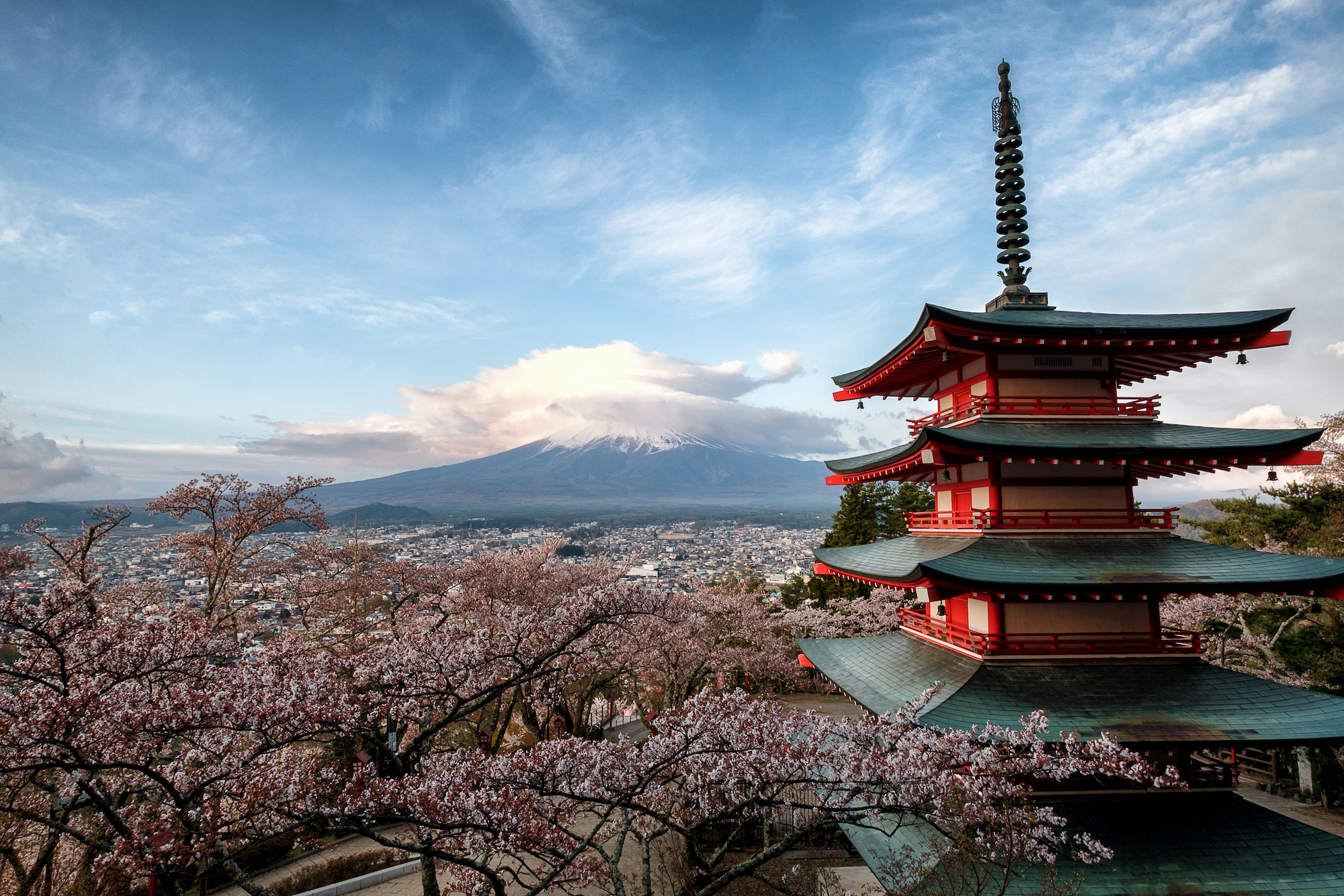 Chureito Pagoda overlooking Mt Fuji